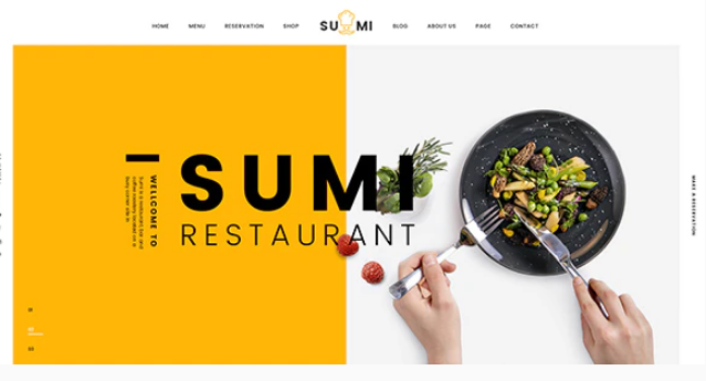 Sumi Restaurant HTML Template