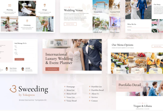 Sweeding - Wedding Elementor Template Kit
