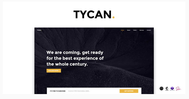 TYCAN - Timeless Coming Soon Template