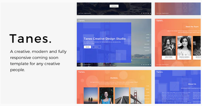 Tanes - Creative Coming Soon Template