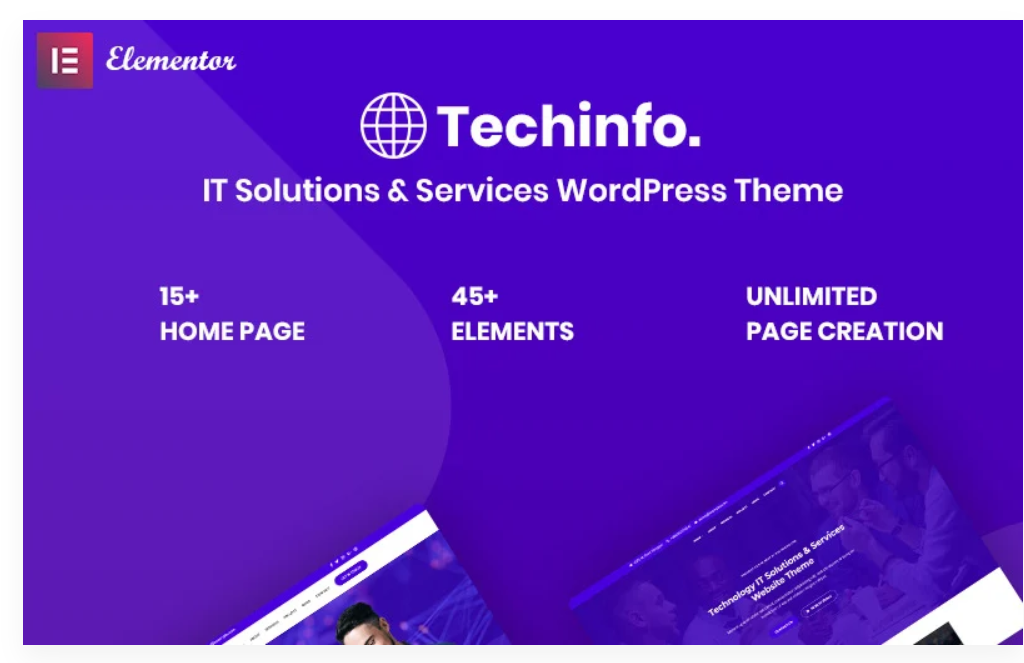 Techinfo - IT Solutions & Services WordPress Theme