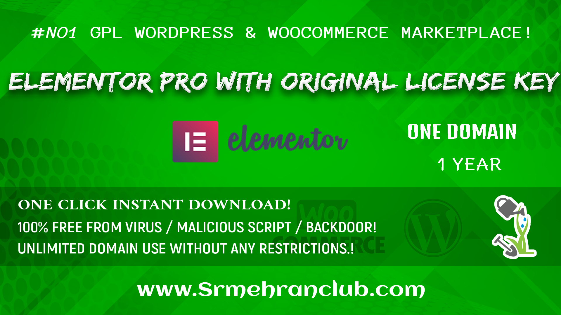 Elementor Pro WordPress Plugin Original License key Included (Single Domain)