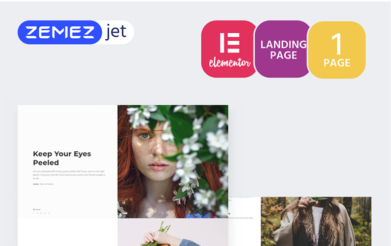 Tinycity - Creative Splitscreen Elementor Template