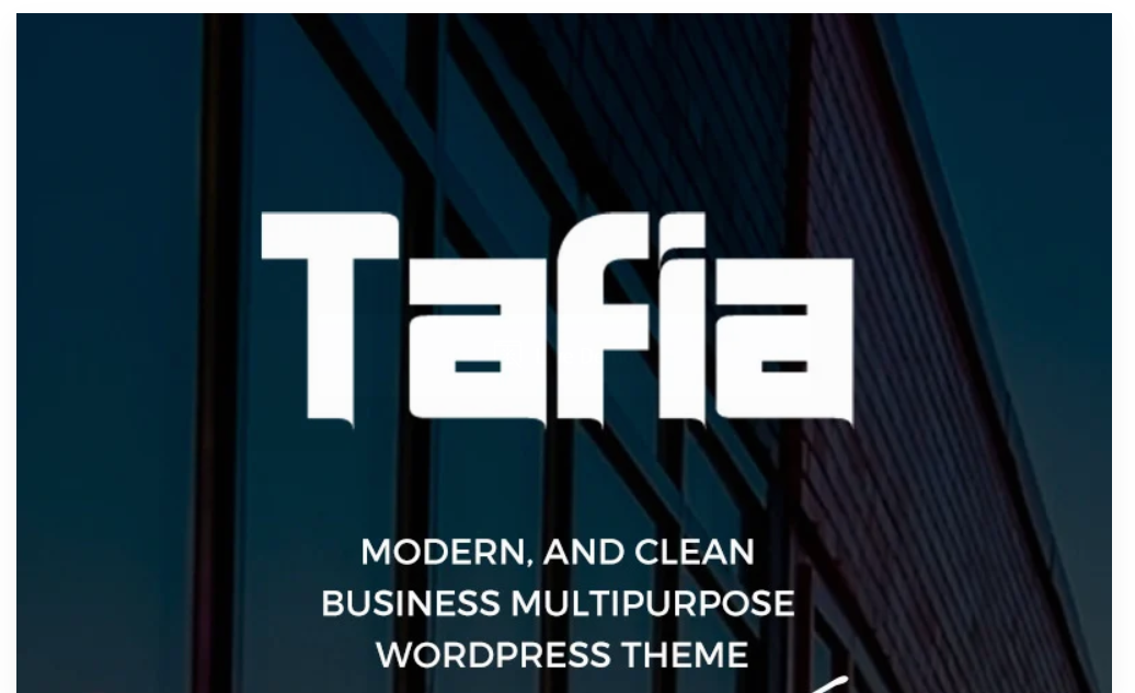 Tafia - Creative Business WordPress Theme
