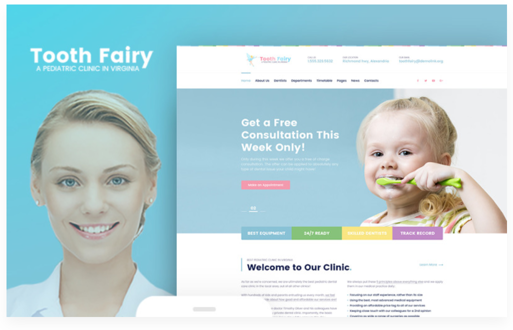 Product Image - Tooth Fairy – Pediatric Dentistry WordPress Theme Product Image - Tooth Fairy – Pediatric Dentistry WordPress Theme