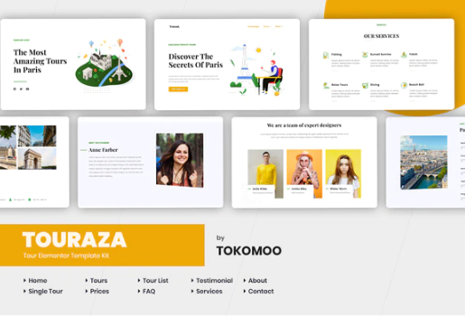 Touraza | Tour Elementor Template Kit