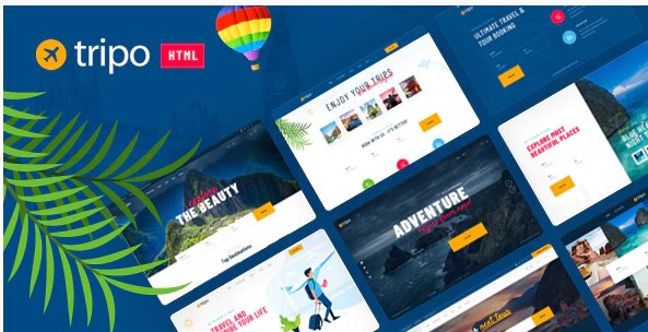 Tripo - HTML Template For Travel & Tourism Agencies