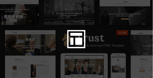 Trust - Lawyer & Attorney Business HTML Template