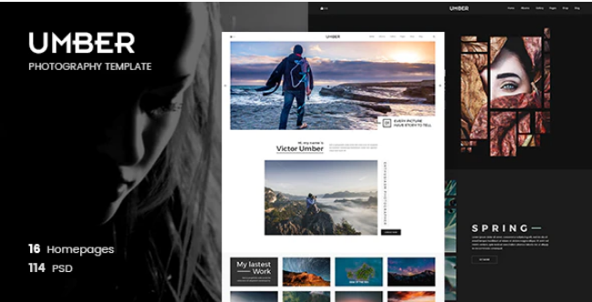 Umber | Photography PSD Template