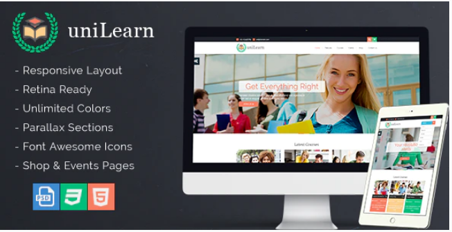 UniLearn - Education and Courses Template