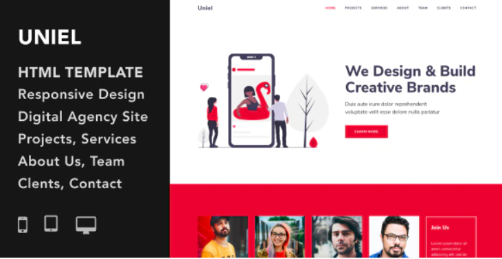 Uniel - Digital Agency HTML5 Responsive Template