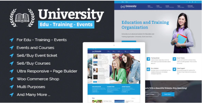 University - Education, Event and Course HTML Template