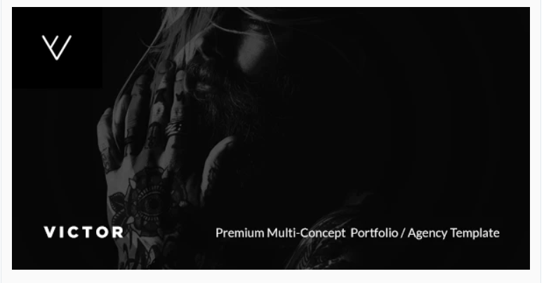 VICTOR - Premium Creative Portfolio / Agency / Photography / Personal / Multi-Concept Web Template