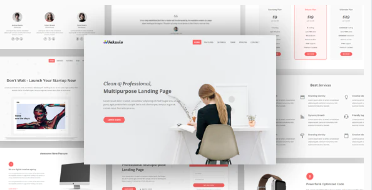 Vakavia - Multipurpose Landing Page Template