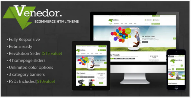Venedor - Premium Bootstrap Ecommerce HTML5 Template