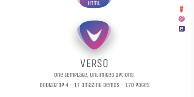 Verso - Unique Responsive Multipurpose Bootstrap 4 HTML Template