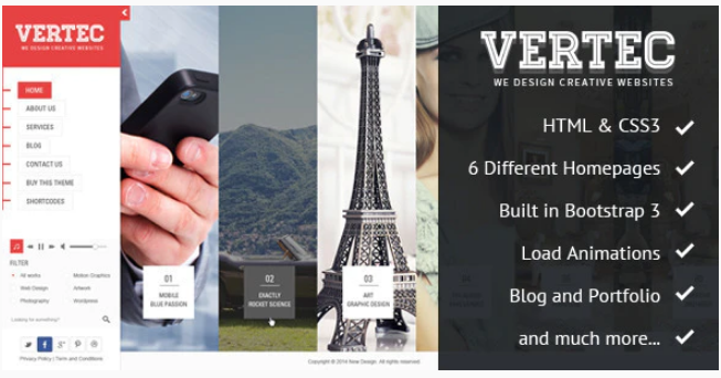 Vertec - Creative Portfolio Template