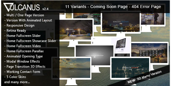 Vulcanus - Responsive HTML5 Template