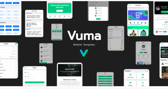 Vuma - Mobile Template
