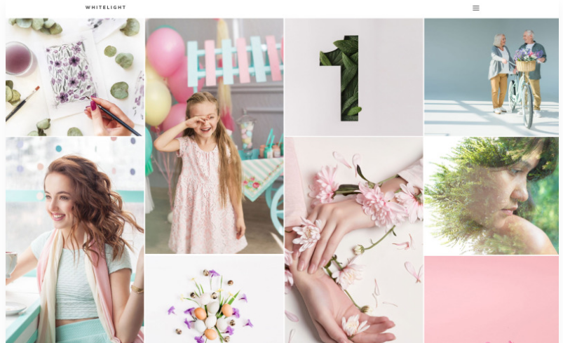 WhiteLight - professional photographer portfolio WordPress Theme