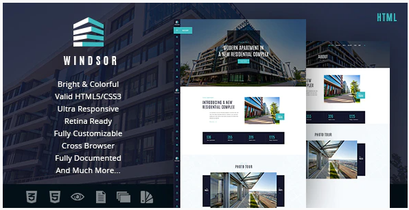 Windsor | Apartment Complex / Single Property Site Template
