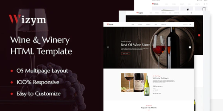 Wizym | Wine & Winery HTML Template