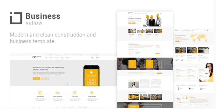 Yellow Business - Construction Template