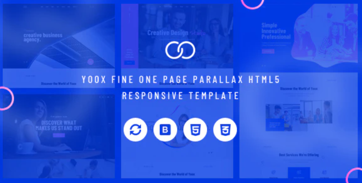 Yoox - Fine One Page Parallax HTML5 Responsive Template
