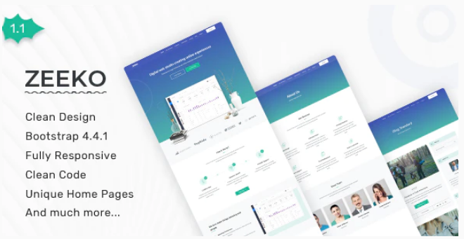 Zeeko - Landing Page Template