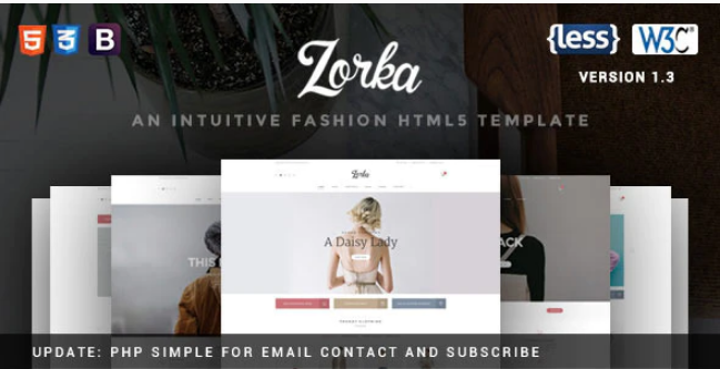 Zorka - An Intuitive Fashion HTML5 Template