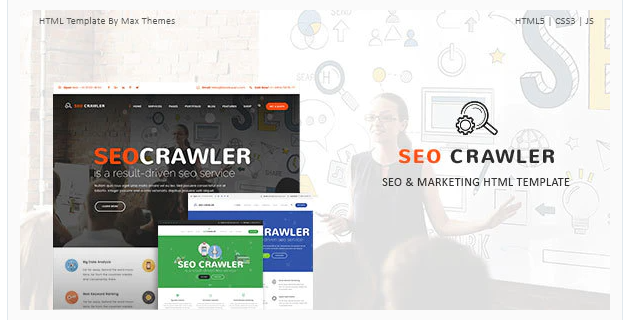 SEO Crawler - Digital Marketing Agency HTML Template