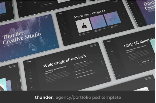 Thunder - Agency Split PSD Template