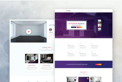 Interior Design & Architecture PSD Template