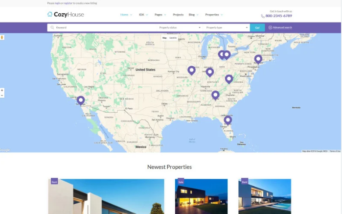 CozyHouse - Real Estate Premium WordPress Theme