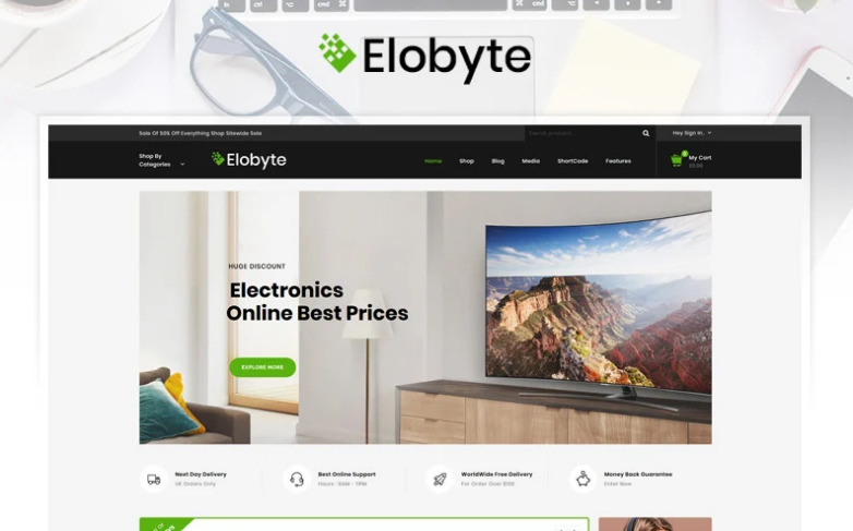 Elobyte - Electronics Store WooCommerce Theme