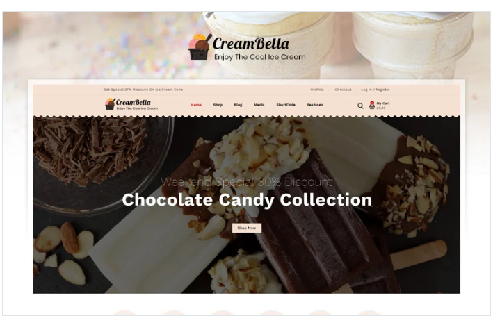 Product Image - CreamBella IceCream Store WooCommerce Theme
