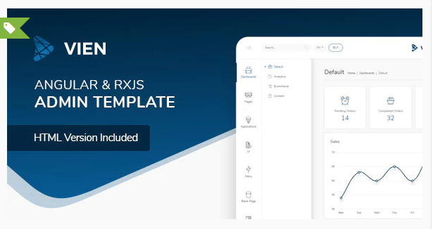 Vien - Angular Admin Template