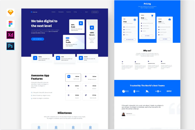 Hosting Service Website Template