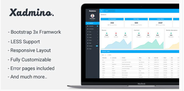 Xadmino - Admin & Dashboard Template