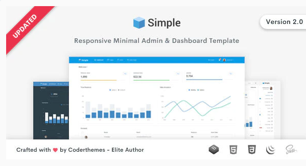 SimpleAdmin - Minimal Admin & Dashboard Template