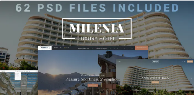 Milenia - Hotel PSD Template