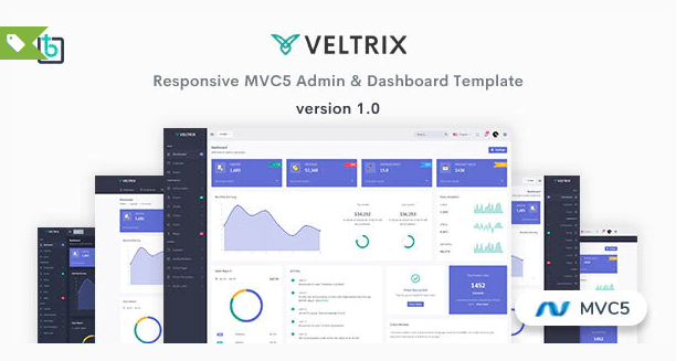 Veltrix - MVC5 Admin & Dashboard Template