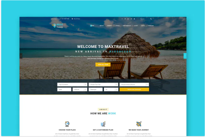 Travels PSD Template