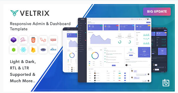 Veltrix - Admin & Dashboard Template