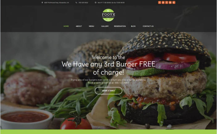 Fooxy - Food Delivery Service WordPress Theme