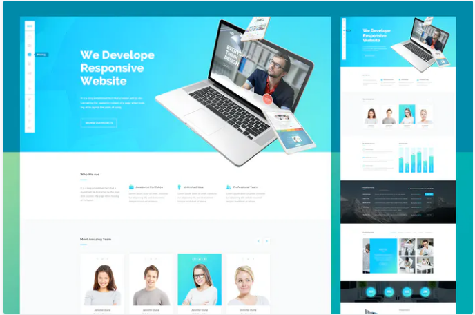 Clean Elegant Agency PSD Template