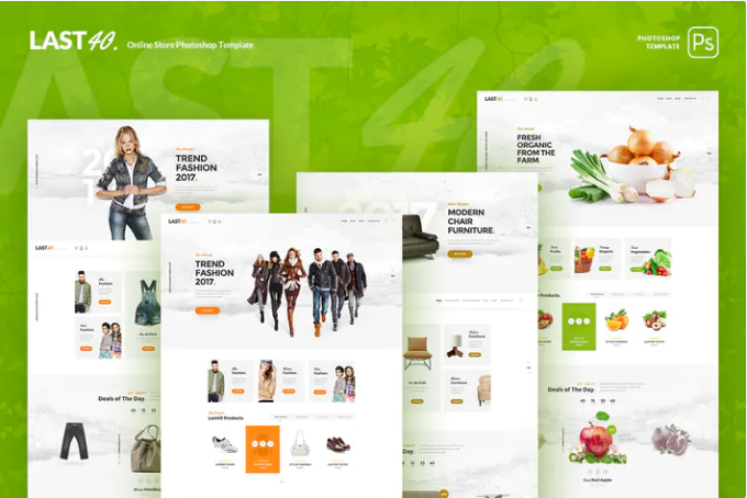 Last40 Store - Ecommerce PSD Template