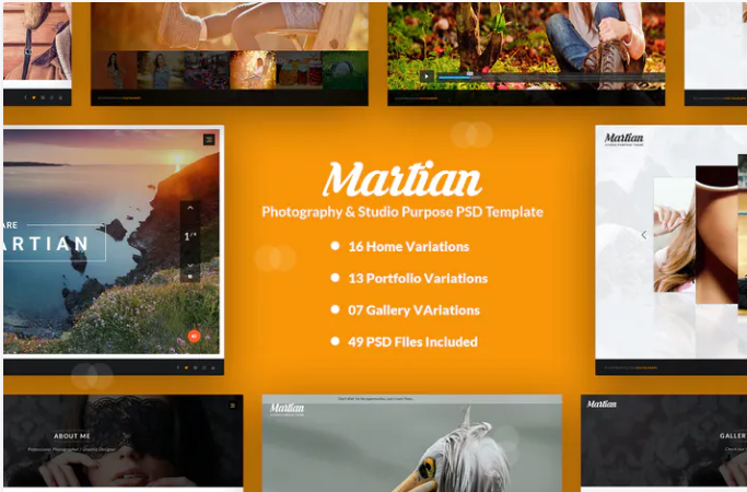 Martian - Photogaphy & Studio Purpose PSD Template