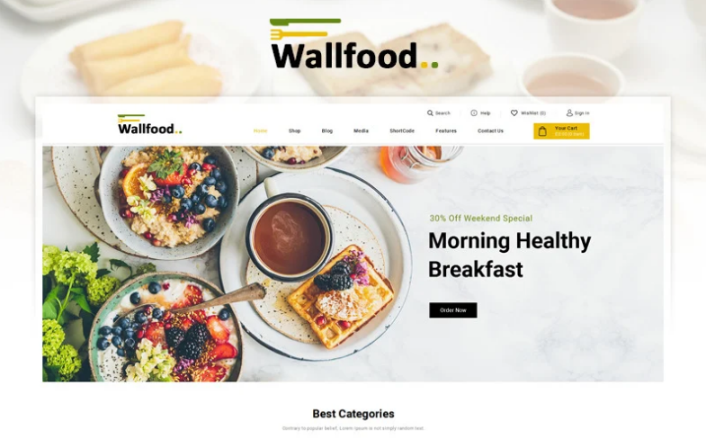 WallFood - Food & Restaurant Store WooCommerce Theme