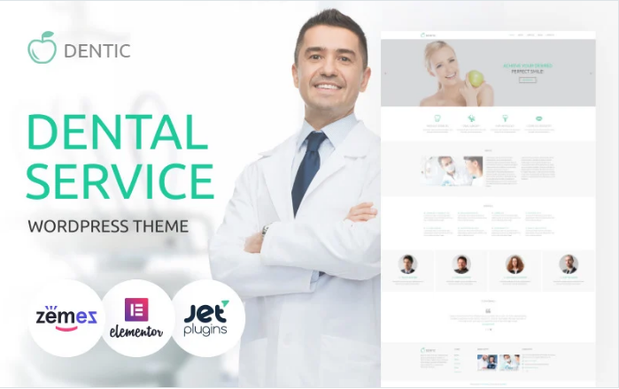 Dentic - Dentistry Multipurpose Classic Elementor WordPress Theme